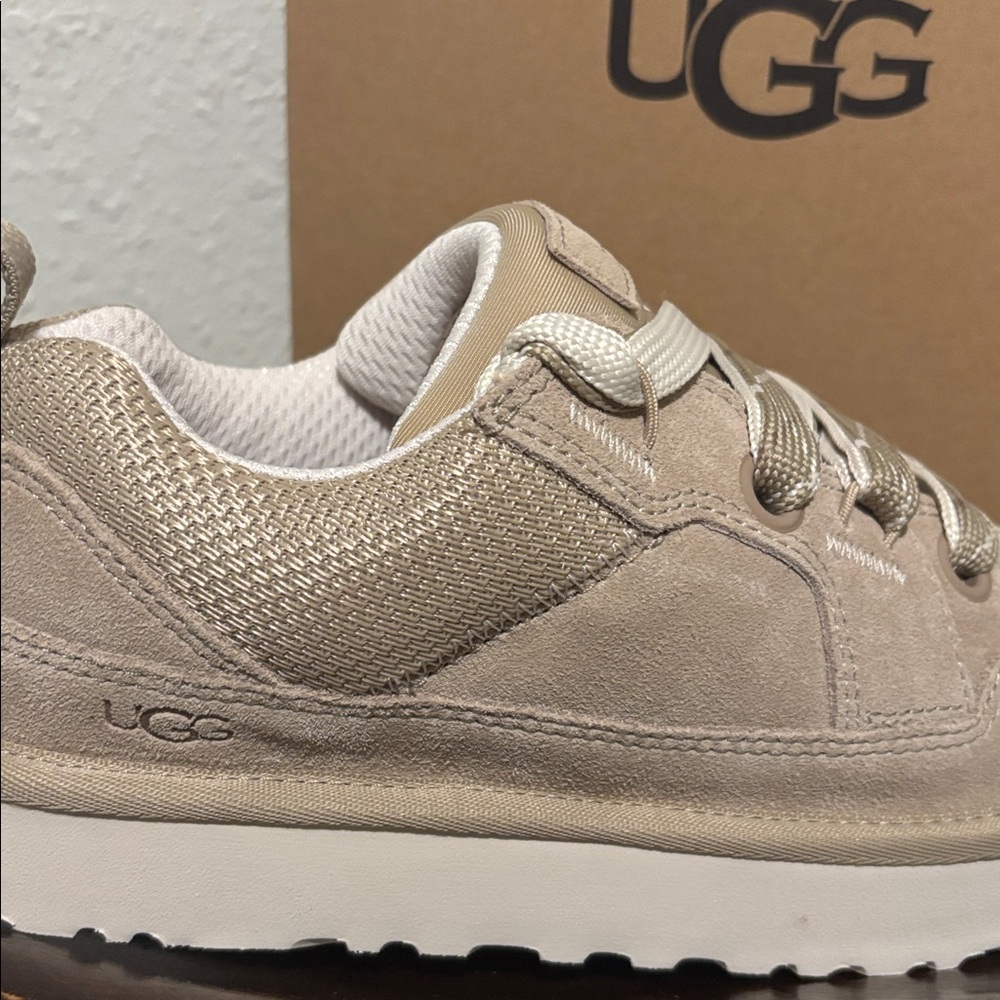 UGG Taupe Lace-Up Platform Sneakers - Picture 5 of 10